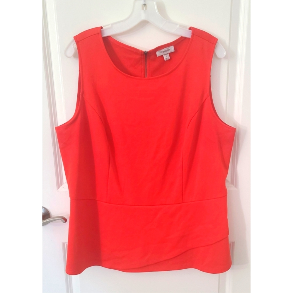 EUC 1X Dress Barn Peplum Blouse
